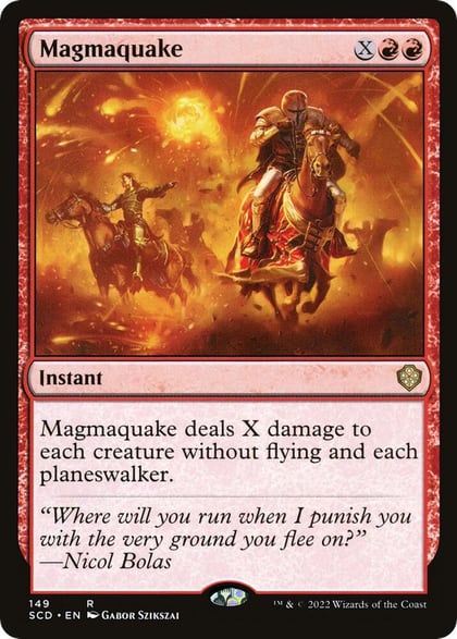 Magmaquake, Starter Commander Decks 149