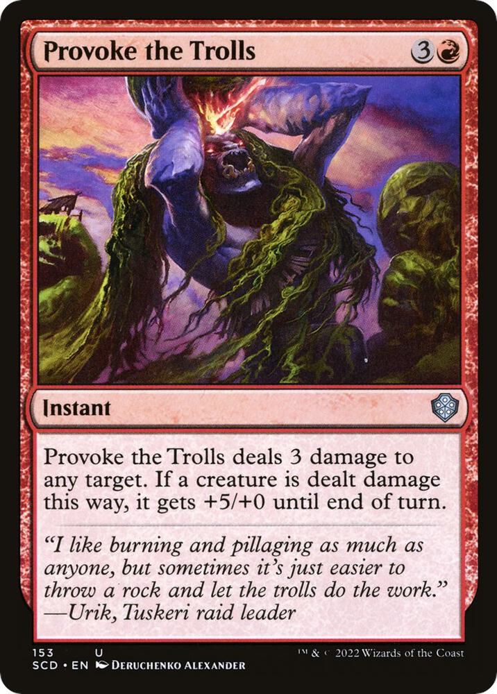 Provoke the Trolls, Starter Commander Decks 153