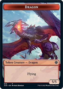 Dragon Double-Sided Token, Starter Commander Decks 16
