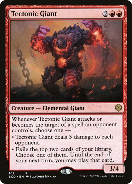 Tectonic Giant, Starter Commander Decks 161