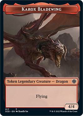 Karox Bladewing Double-Sided Token, Starter Commander Decks 17