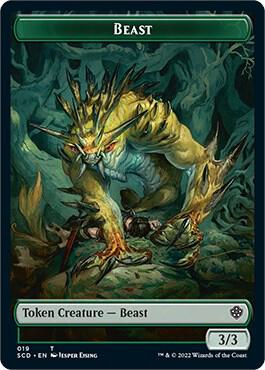 Beast Double-Sided Token, Starter Commander Decks 19