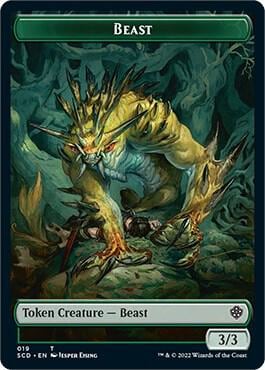 Beast Double-Sided Token, Starter Commander Decks 19