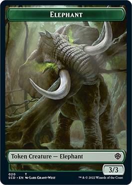 Elephant // Thopter Double-Sided Token, Starter Commander Decks 20 // 24