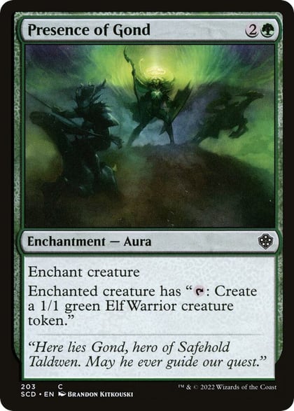 Presence of Gond, Starter Commander Decks 203