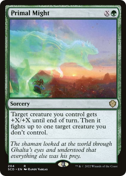 Primal Might, Starter Commander Decks 204