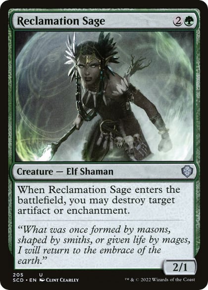 Reclamation Sage, Starter Commander Decks 205