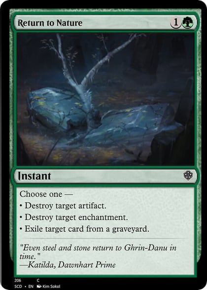 Return to Nature, Starter Commander Decks 206