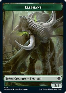 Elephant // Thopter Double-Sided Token, Starter Commander Decks 20 // 24