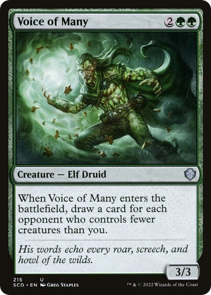 Voice of Many, Starter Commander Decks 215