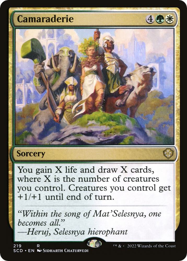Camaraderie, Starter Commander Decks 219