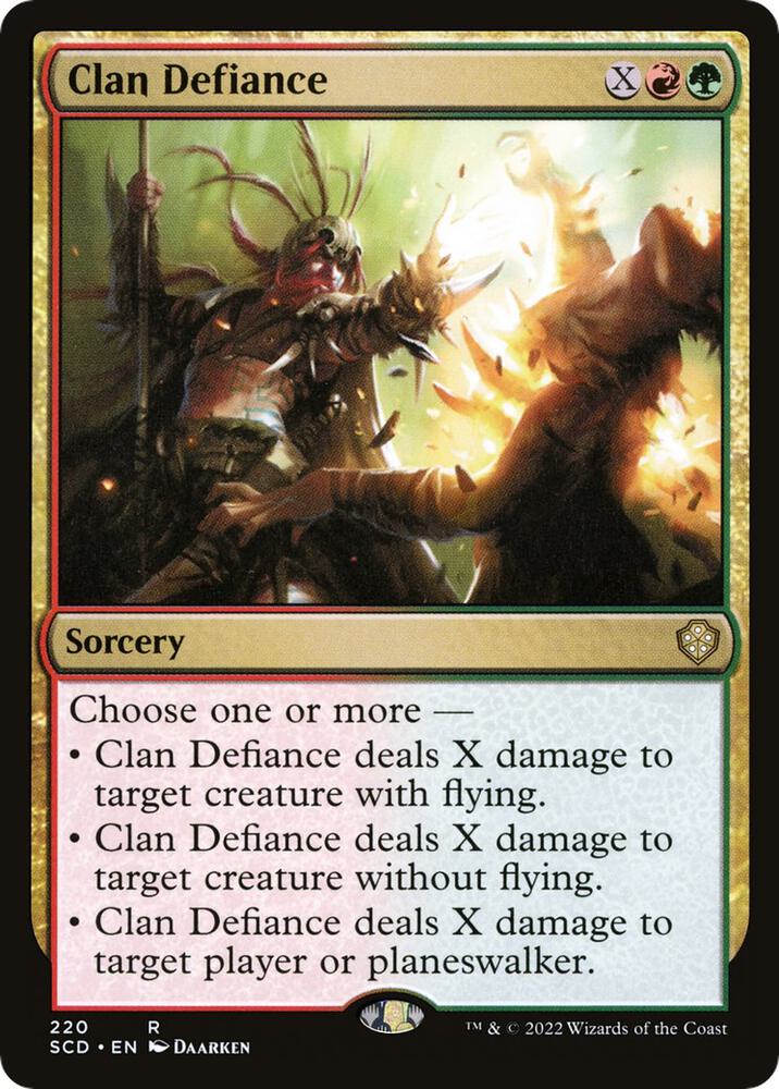 Clan Defiance, Starter Commander Decks 220