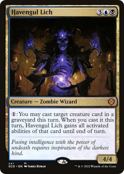 Havengul Lich, Starter Commander Decks 231