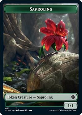 Saproling // Soldier Double-Sided Token, Starter Commander Decks 23 // 8