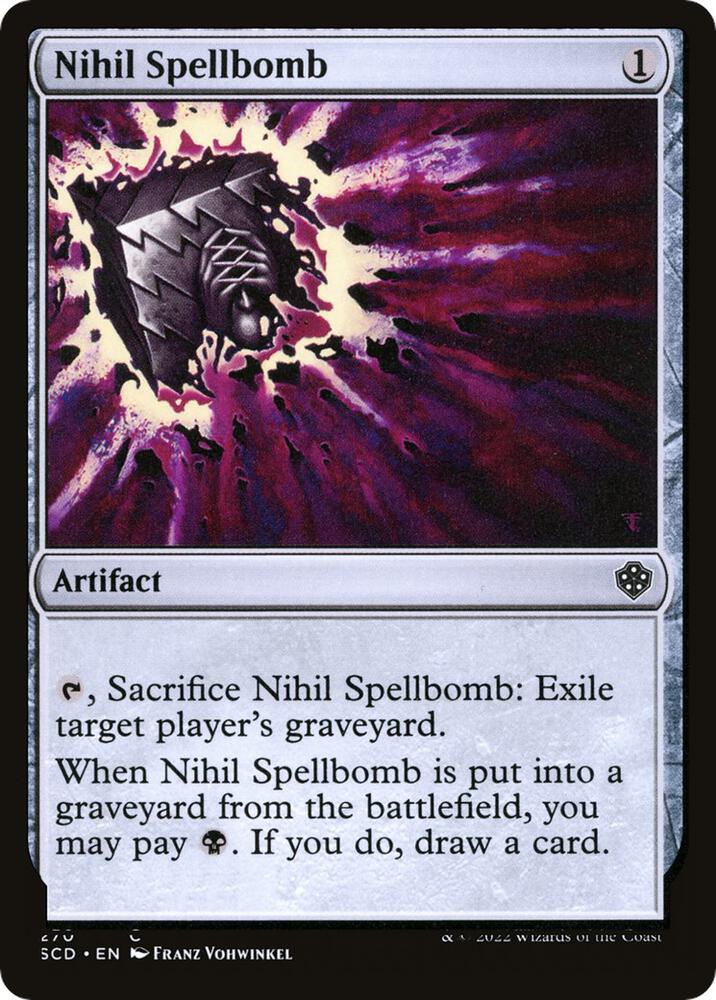 Nihil Spellbomb, Starter Commander Decks 270