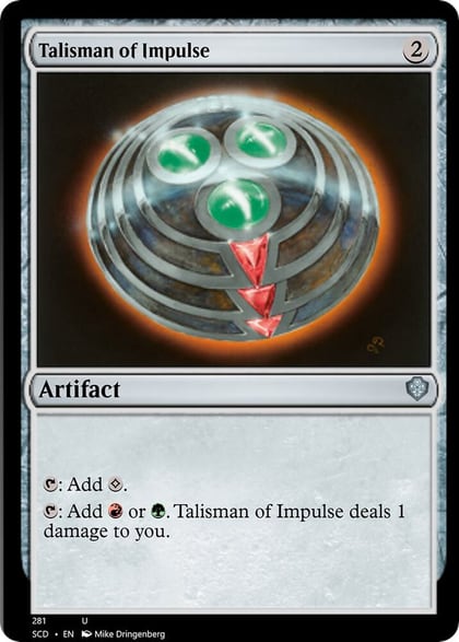 Talisman of Impulse, Starter Commander Decks 281