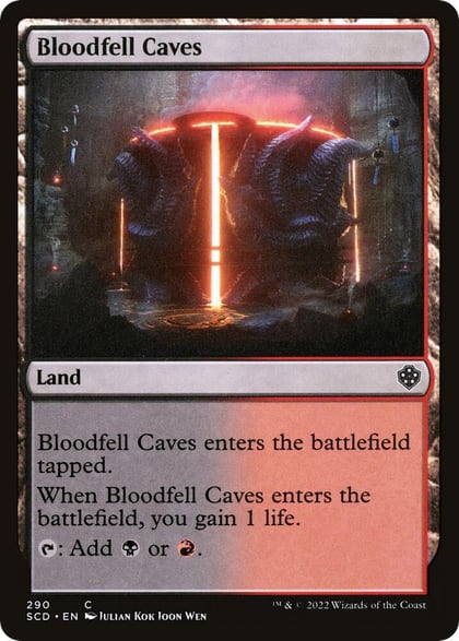 Bloodfell Caves, Starter Commander Decks 290