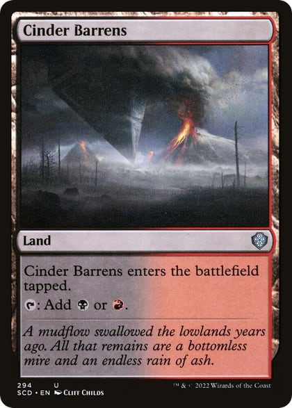 Cinder Barrens, Starter Commander Decks 294