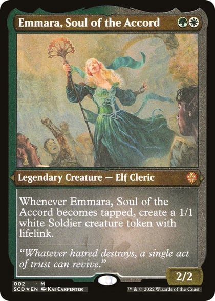 Emmara, Soul of the Accord (Foil Etched), Starter Commander Decks 2