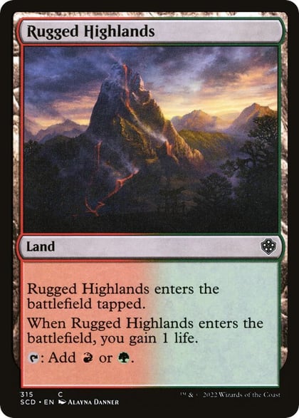 Rugged Highlands, Starter Commander Decks 315