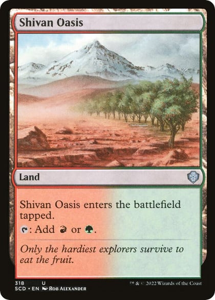 Shivan Oasis, Starter Commander Decks 318