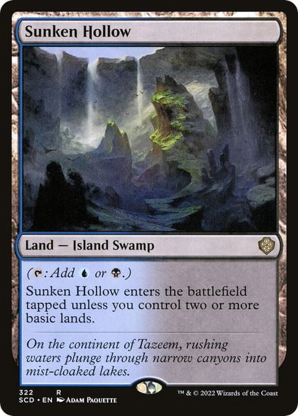 Sunken Hollow, Starter Commander Decks 322