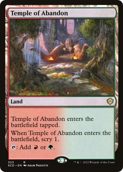 Temple of Abandon, Starter Commander Decks 323