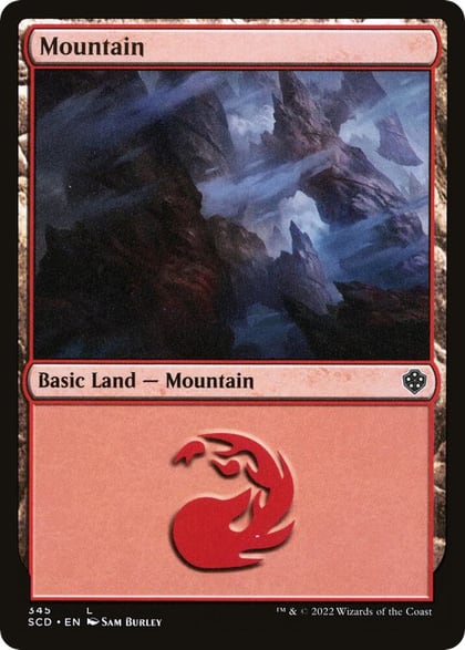 Mountain (345), Starter Commander Decks 345