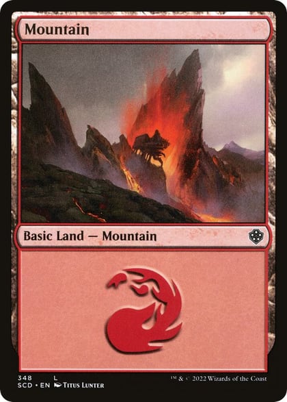 Mountain (348), Starter Commander Decks 348