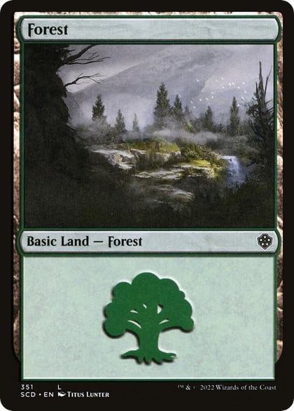 Forest (351), Starter Commander Decks 351