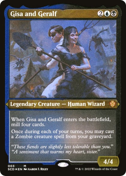 Gisa and Geralf (Foil Etched), Starter Commander Decks 3