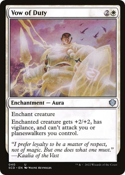 Vow of Duty, Starter Commander Decks 40