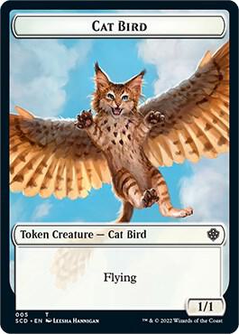 Cat Bird // Spirit Double-Sided Token, Starter Commander Decks 5 // 9