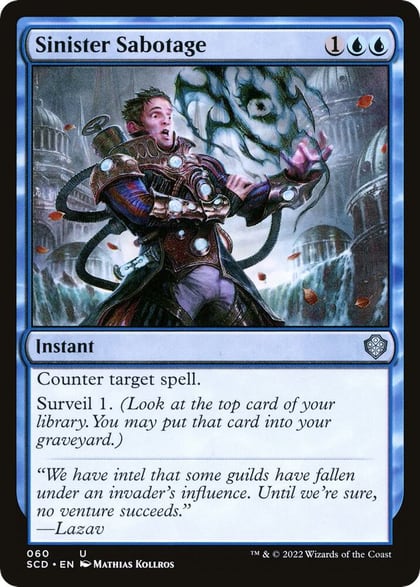 Sinister Sabotage, Starter Commander Decks 60
