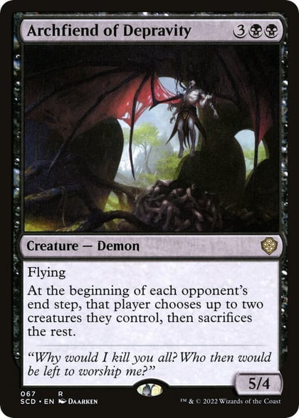 Archfiend of Depravity, Starter Commander Decks 67