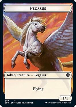 Pegasus // Faerie Double-Sided Token, Starter Commander Decks 7 // 10