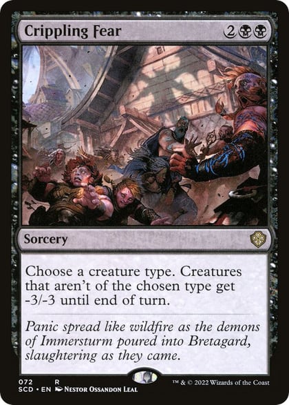 Crippling Fear, Starter Commander Decks 72
