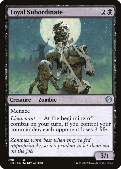 Loyal Subordinate, Starter Commander Decks 90