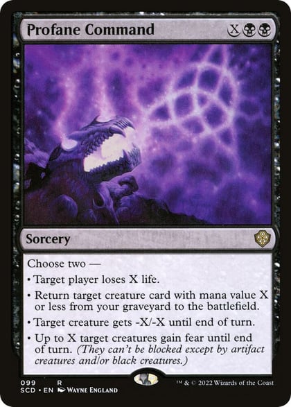 Profane Command, Starter Commander Decks 99