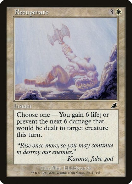 Recuperate, Scourge 21