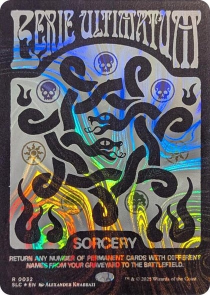 Eerie Ultimatum (Halo Foil), Secret Lair Countdown Kit 32