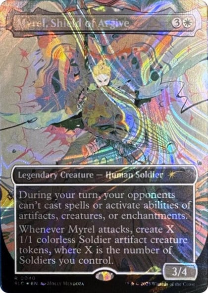 Myrel, Shield of Argive (Halo Foil), Secret Lair Countdown Kit 40