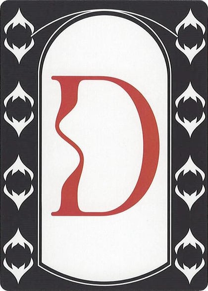 Letter Card - D, Secret Lair Countdown Kit #664108