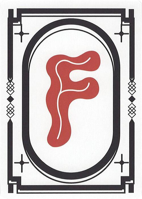Letter Card - F, Secret Lair Countdown Kit #664110