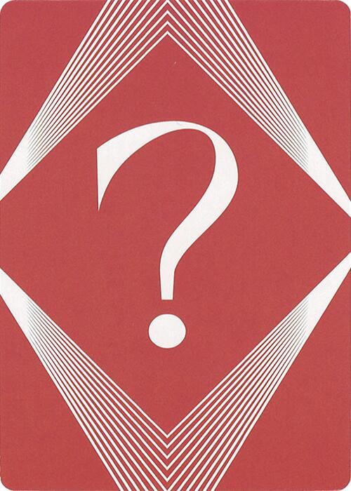 Question Mark Insert Card, Secret Lair Countdown Kit #664131