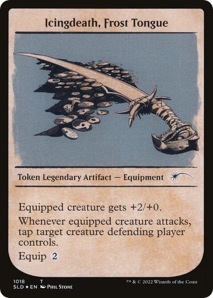 Icingdeath, Frost Tongue Token (Showcase), Secret Lair Drop Series 1018