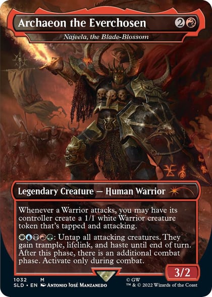 Archaeon the Everchosen - Najeela, the Blade-Blossom (Borderless), Secret Lair Drop Series 1032