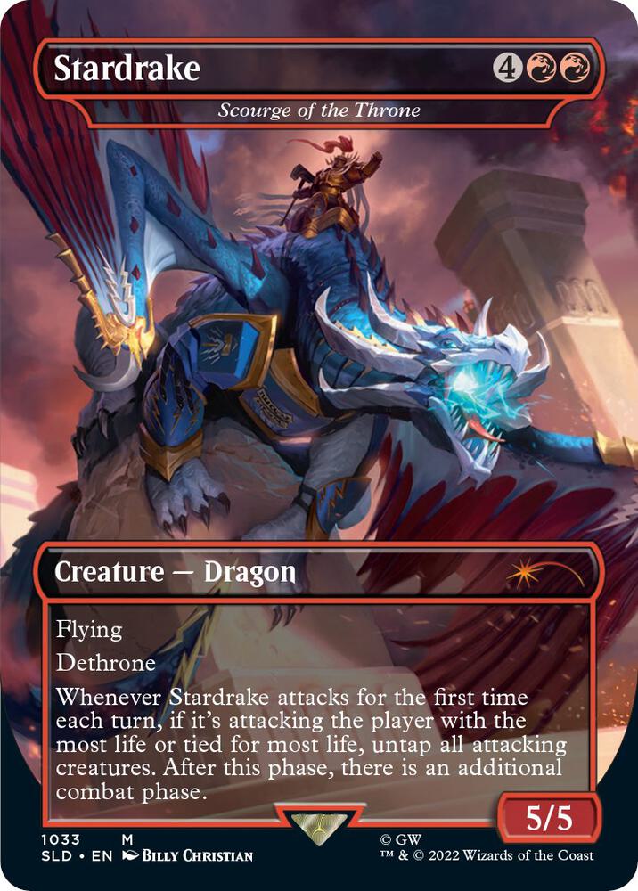 Stardrake - Scourge of the Throne (Borderless), Secret Lair Drop Series 1033