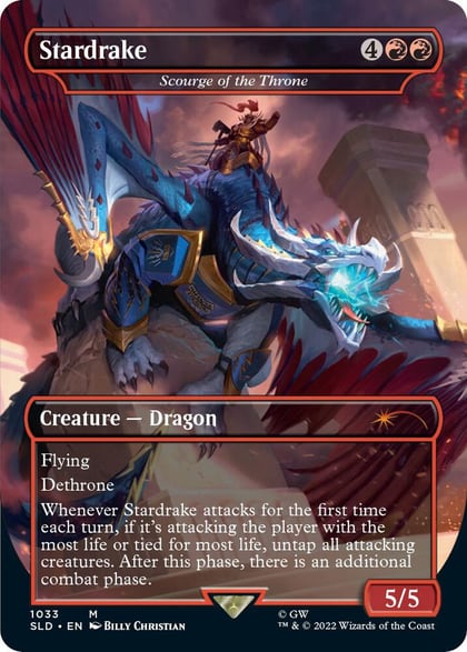 Stardrake - Scourge of the Throne (Borderless), Secret Lair Drop Series 1033