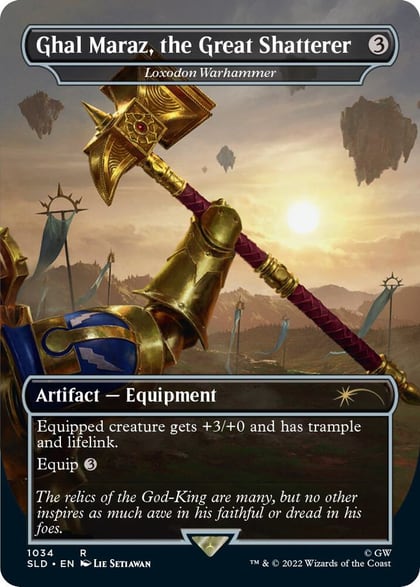 Ghal Maraz, the Great Shatterer - Loxodon Warhammer (Borderless), Secret Lair Drop Series 1034